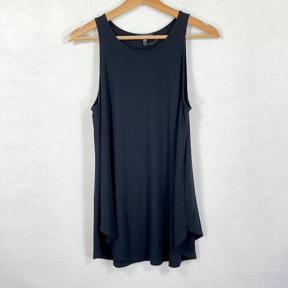 Eileen Fisher Lightweight Viscose Jersey Tunic Tank Top Minimalist Summer S